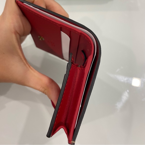 Gucci GG Supreme Monogram Cherry Embellished Card Case Wallet - Picture 12 of 16